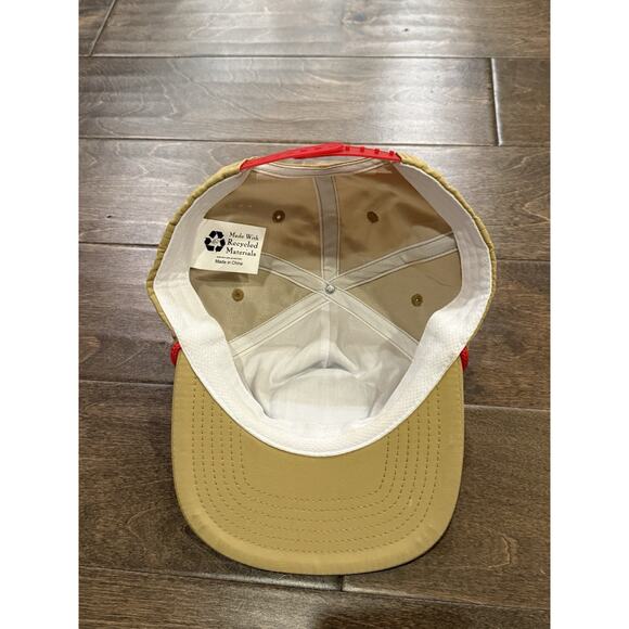 Maker’s Mark Bourbon Whiskey Logo Patch Red Rope Tan Snapback Trucker Hat Cap - Picture 8 of 8